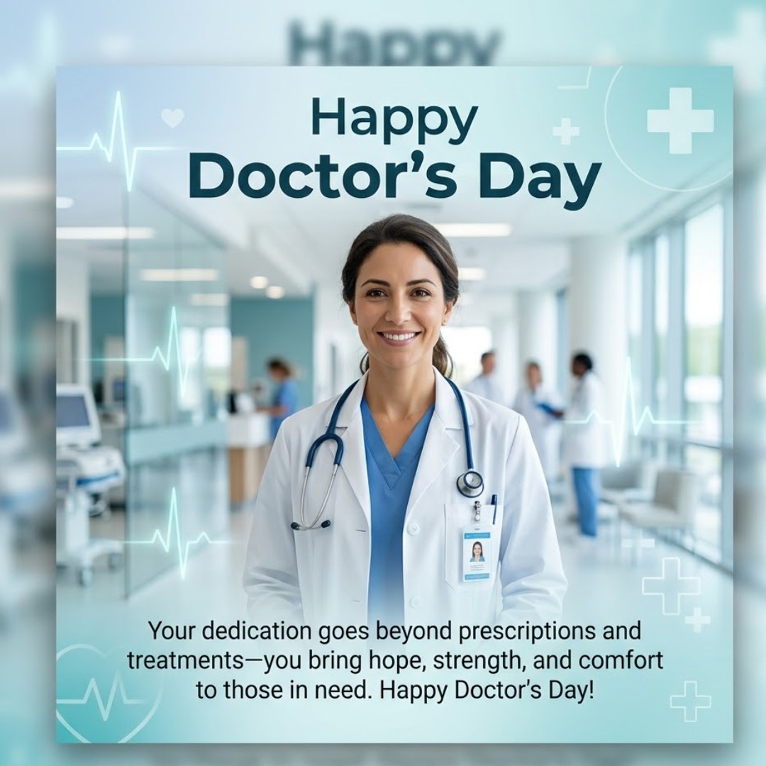 Your dedication goes beyond prescriptions and treatments—you bring hope, strength, and comfort to those in need. Happy Doctor's Day!